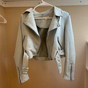 Light Blue Suede Jacket